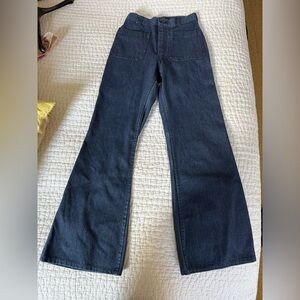 Navy flood dungarees! Vintage!!